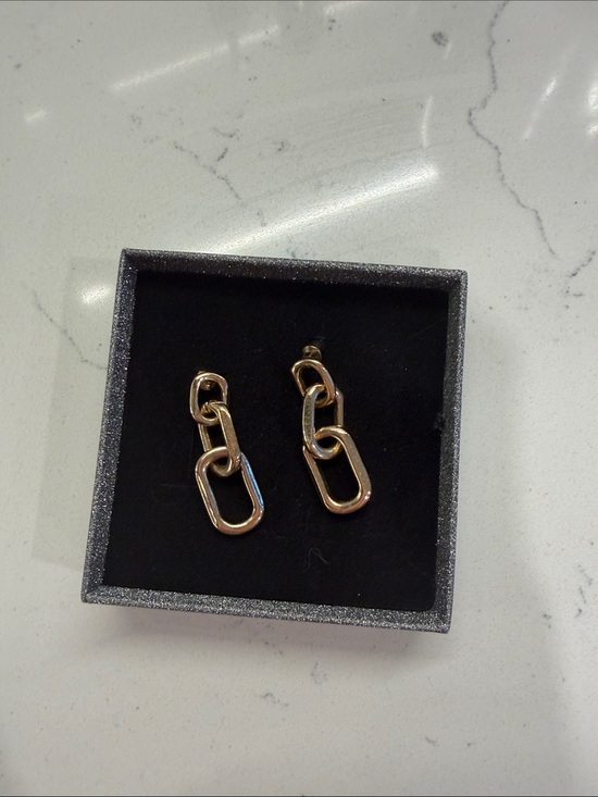 Jewelry - Gold Link Drop Earrings